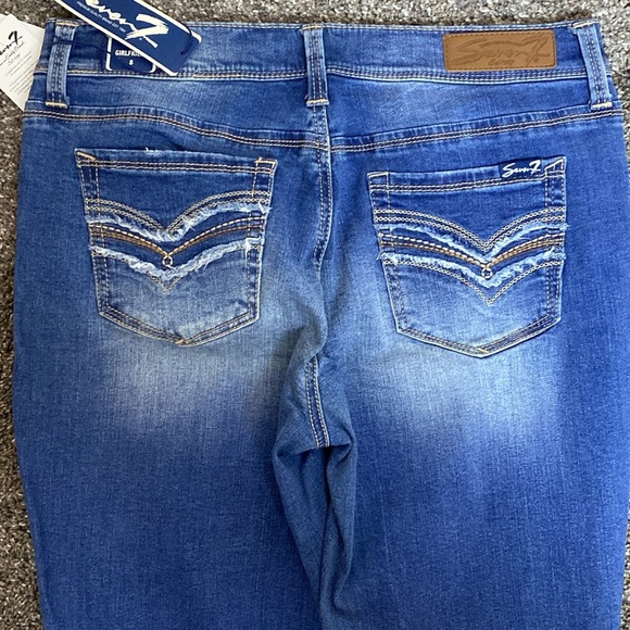 Seven 7 Girlfriend Distressed Jeans sz 8 NWT - Picture 6 of 8